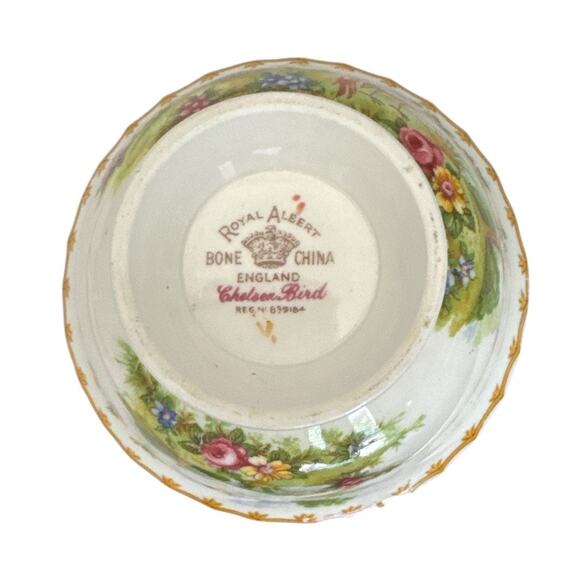 Vintage Royal Albert Bone China England Chelsea Bird Small Bowl - Picture 8 of 10